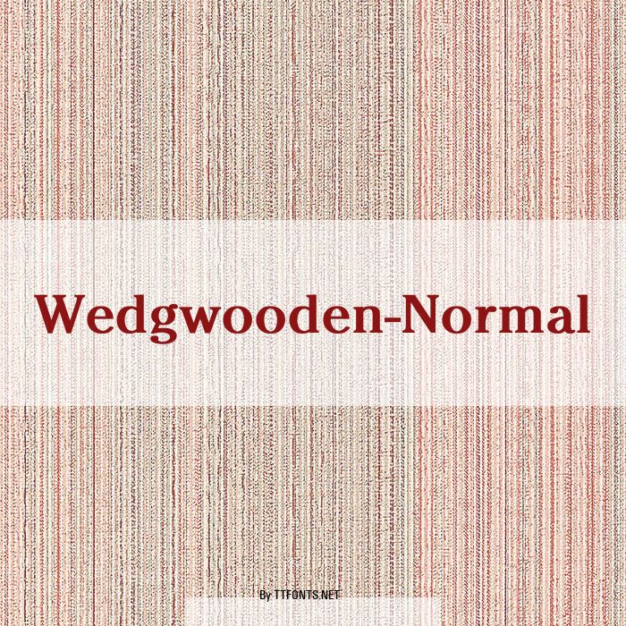 Wedgwooden-Normal example