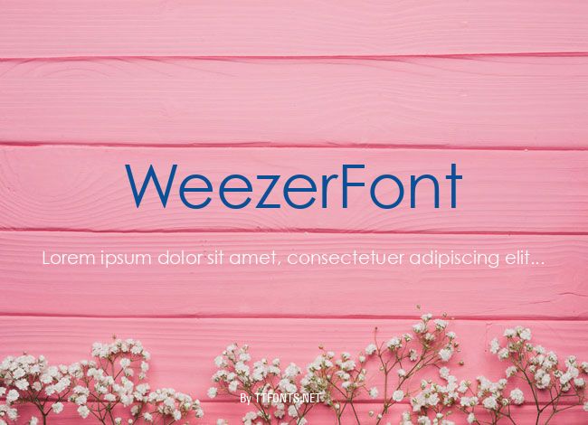 WeezerFont example