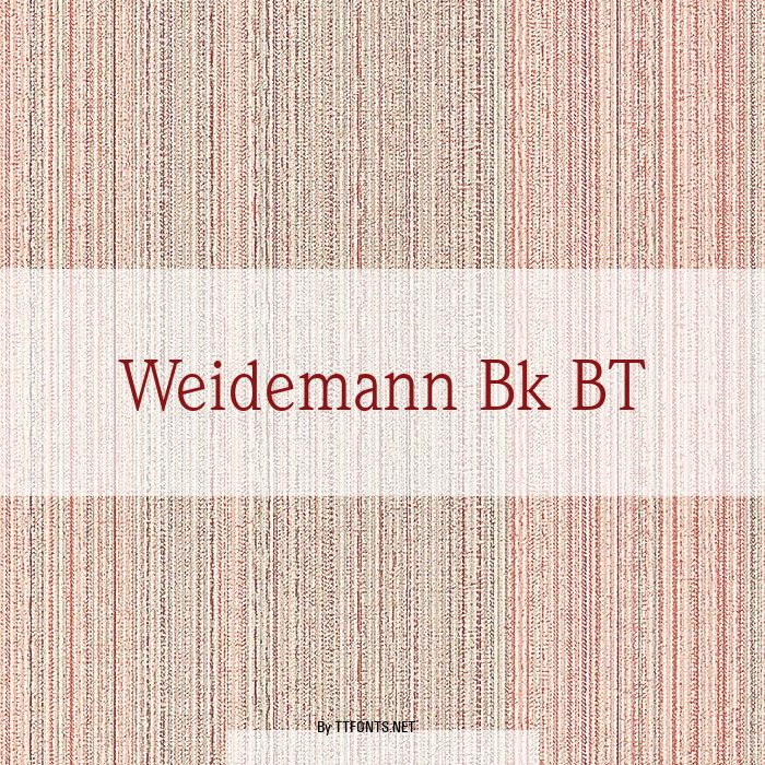 Weidemann Bk BT example