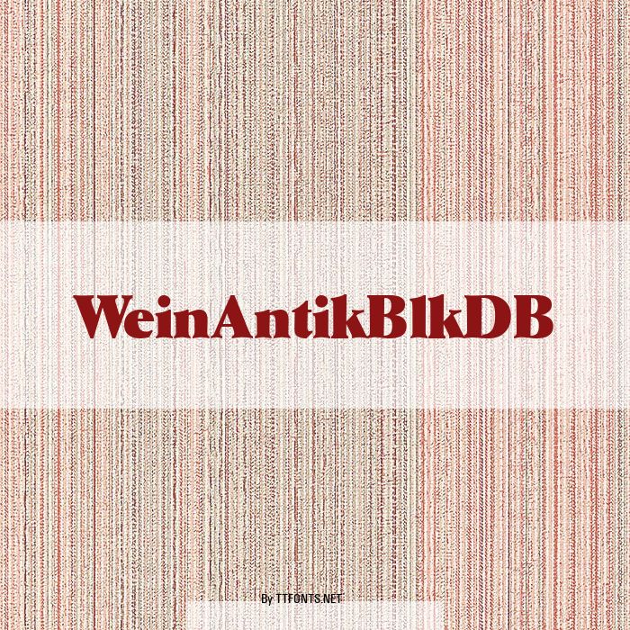 WeinAntikBlkDB example