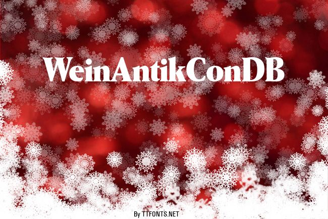 WeinAntikConDB example