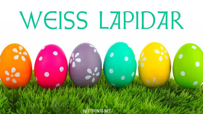 Weiss Lapidar example