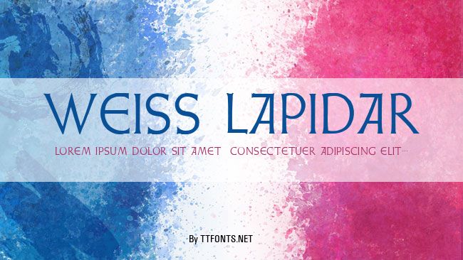 Weiss Lapidar example