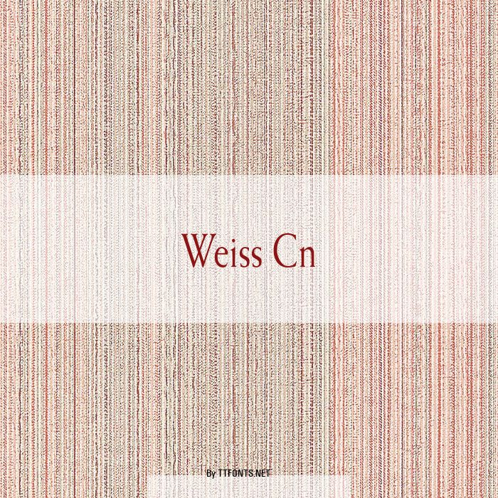 Weiss Cn example