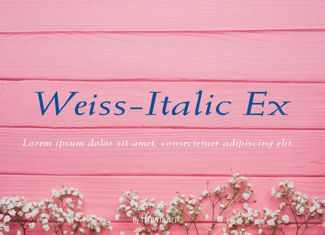 Weiss-Italic Ex example