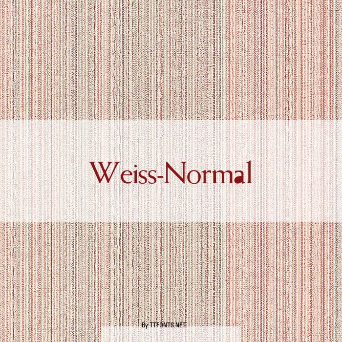 Weiss-Normal example