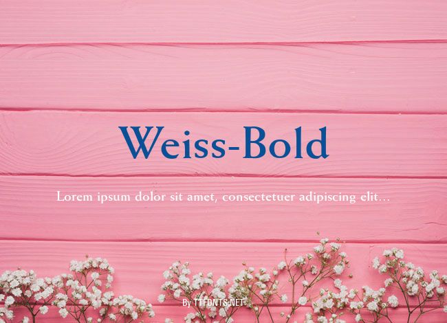 Weiss-Bold example