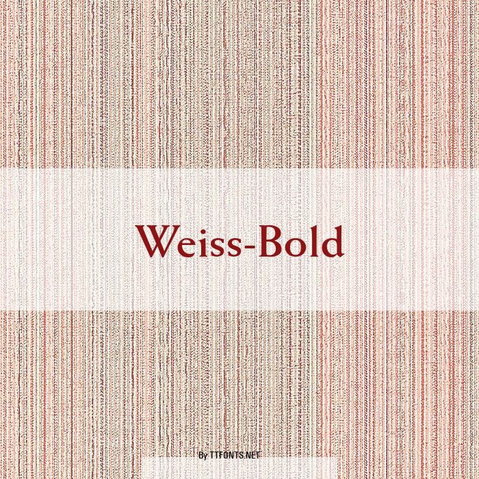 Weiss-Bold example