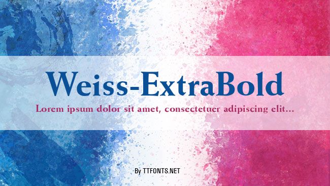 Weiss-ExtraBold example