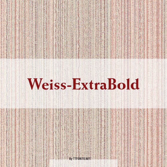 Weiss-ExtraBold example