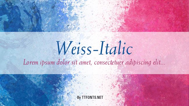 Weiss-Italic example