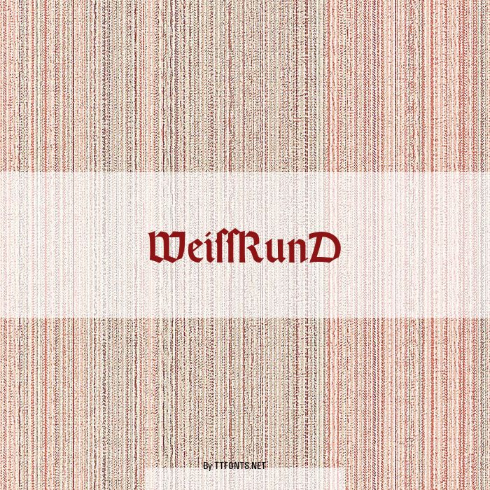 WeissRunD example