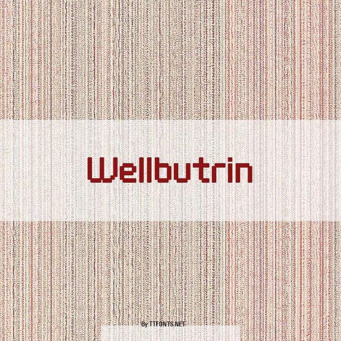 Wellbutrin example