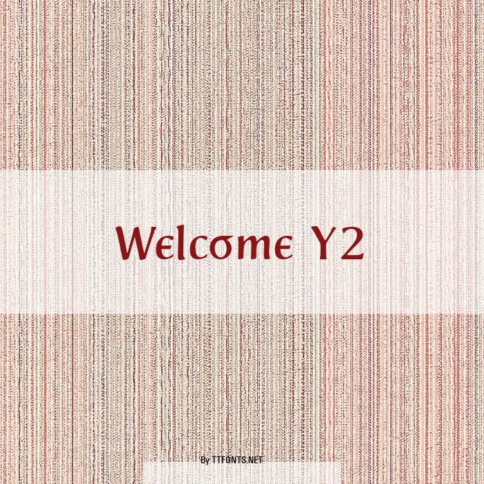 Welcome Y2 example