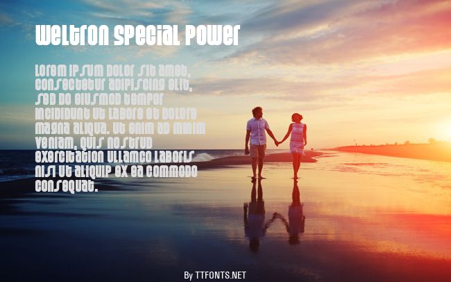 Weltron Special Power example
