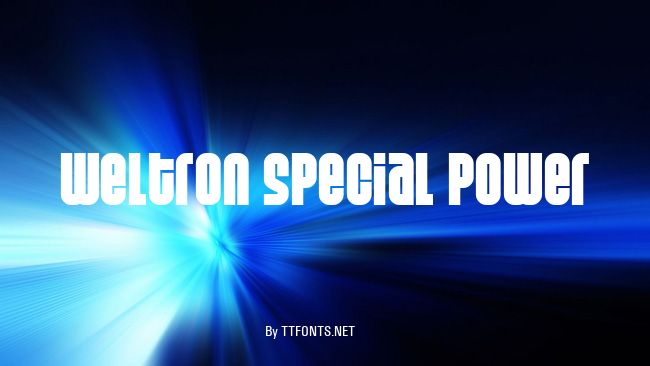 Weltron Special Power example