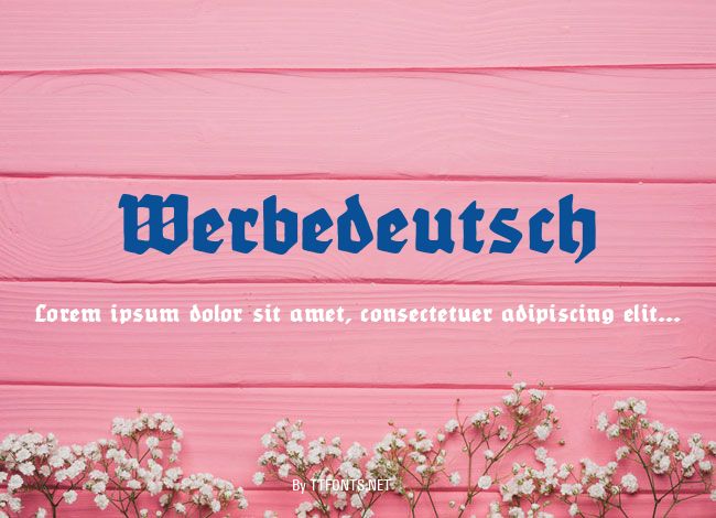 Werbedeutsch example