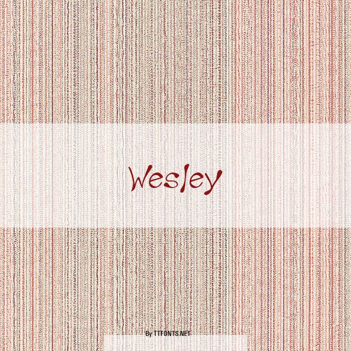 Wesley example