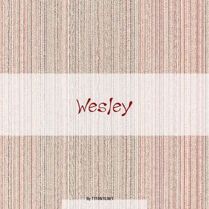 Wesley example