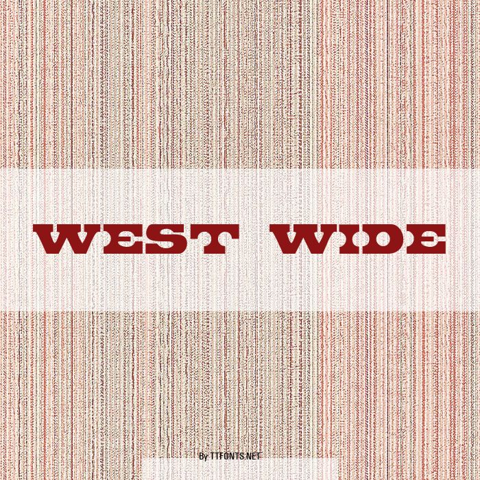 West Wide example
