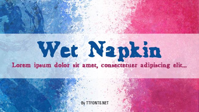 Wet Napkin example