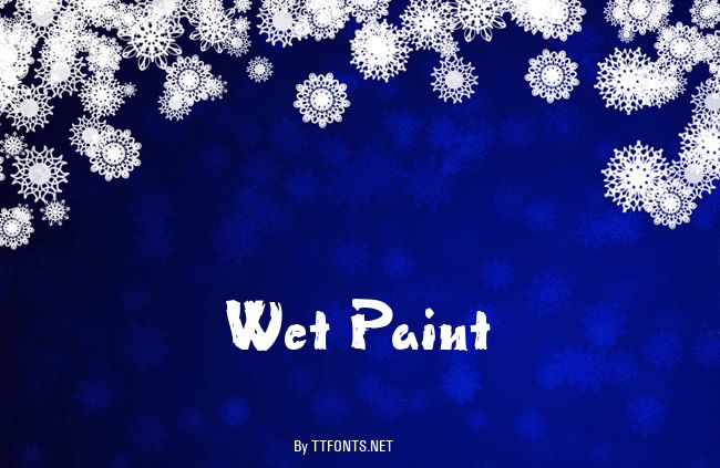 Wet Paint example