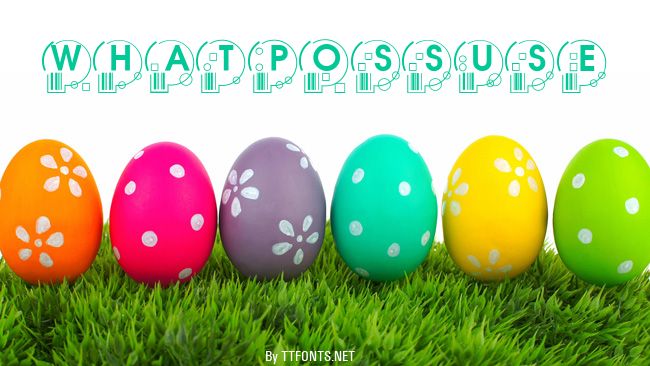 WhatPossUse example