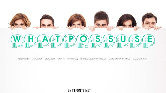 WhatPossUse example