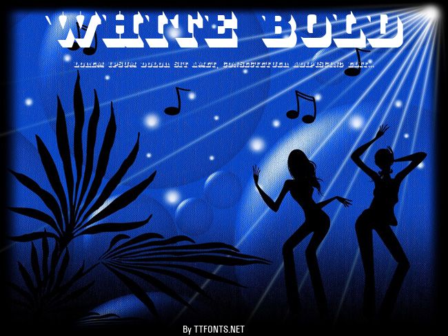 White Bold example