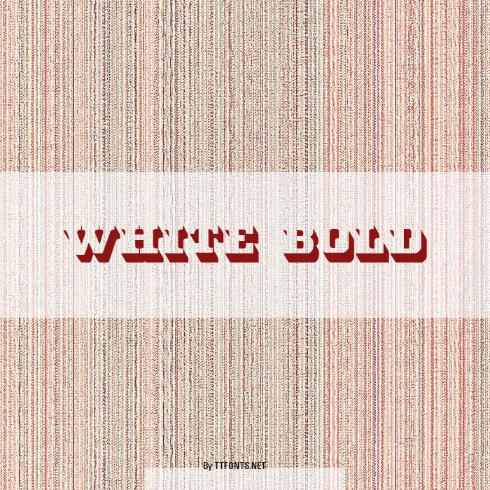 White Bold example