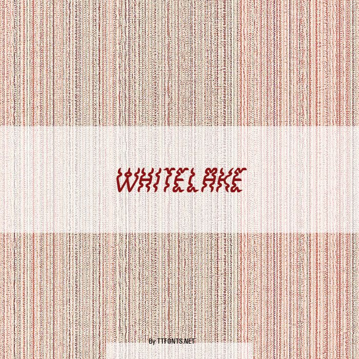 WhiteLake example