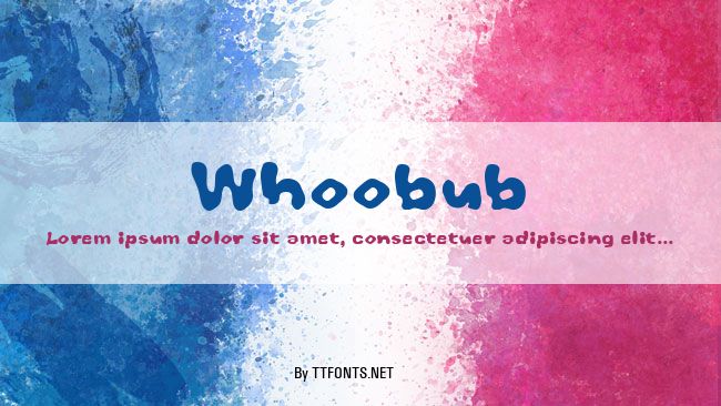 Whoobub example
