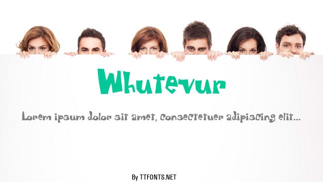 Whutevur example