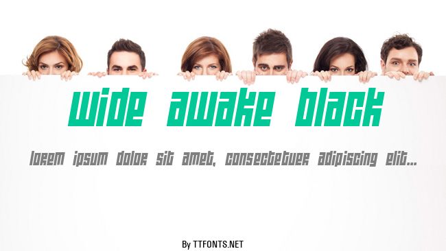 Wide awake Black example