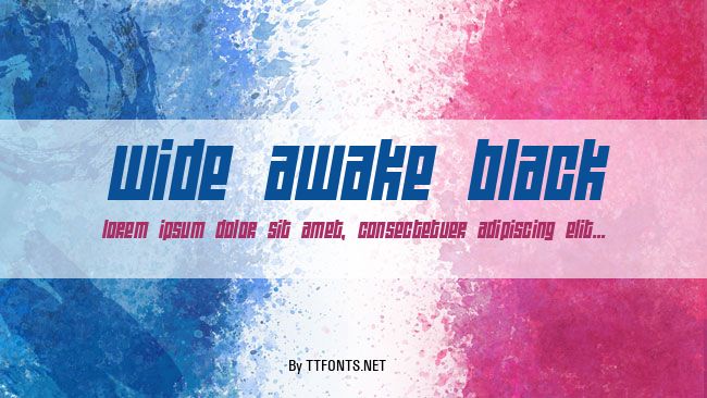 Wide awake Black example