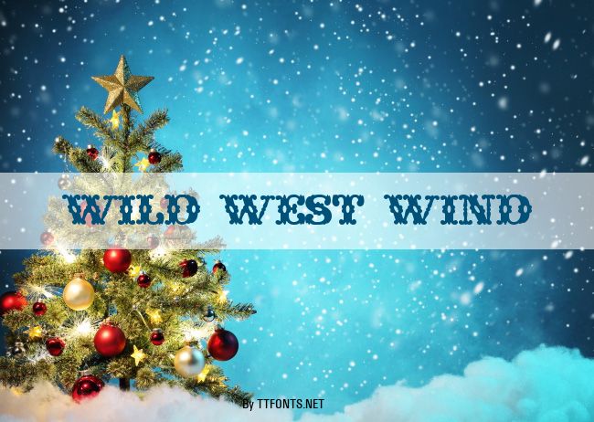 Wild West Wind example
