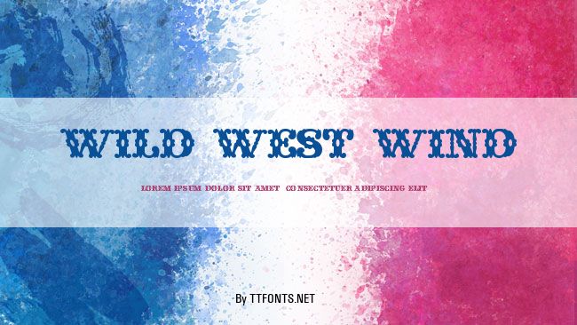 Wild West Wind example