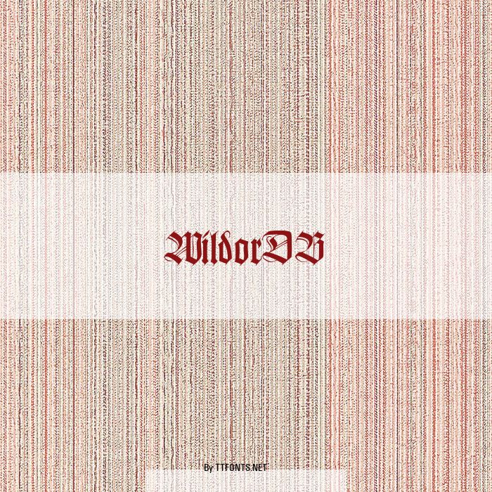 WildorDB example