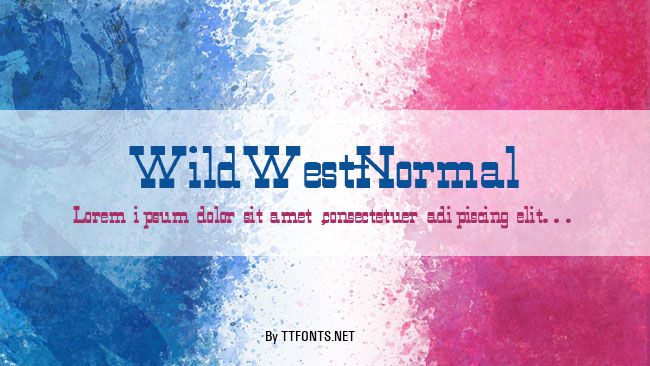 WildWest-Normal example