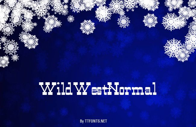 WildWest-Normal example