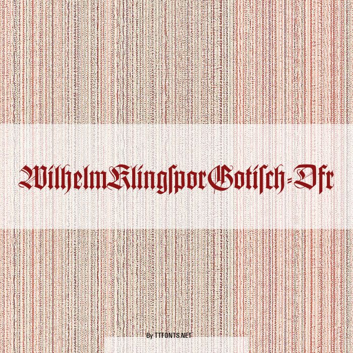 WilhelmKlingsporGotisch-Dfr example