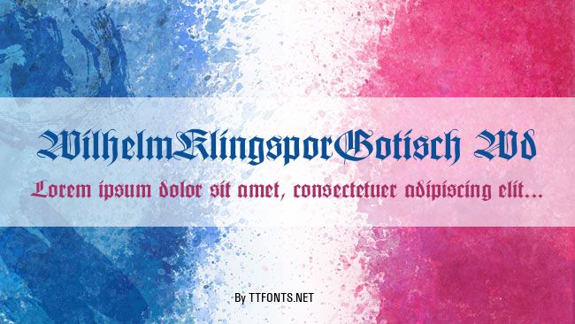WilhelmKlingsporGotisch Wd example