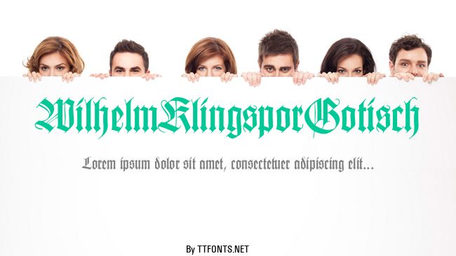 WilhelmKlingsporGotisch example