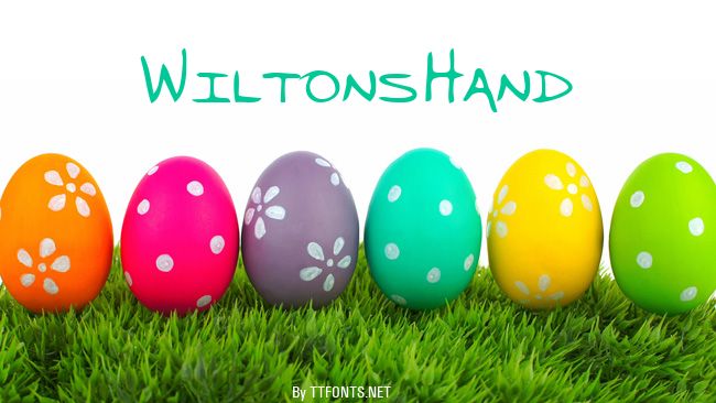 WiltonsHand example