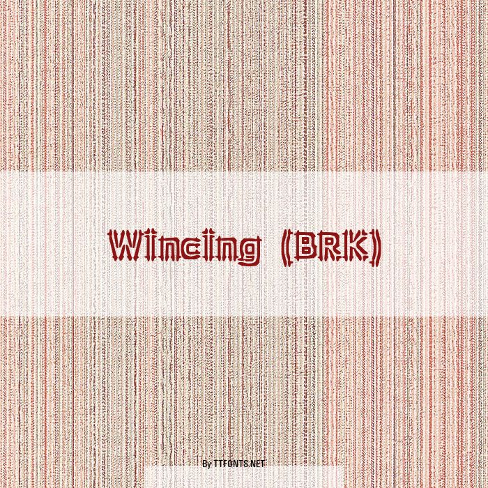 Wincing (BRK) example