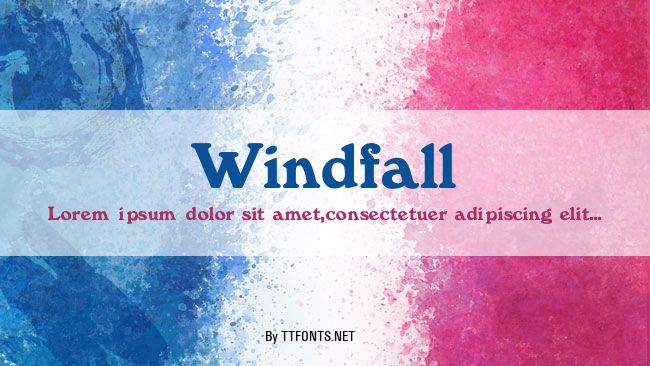 Windfall example