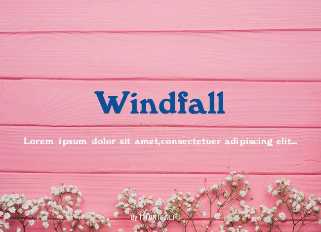 Windfall example