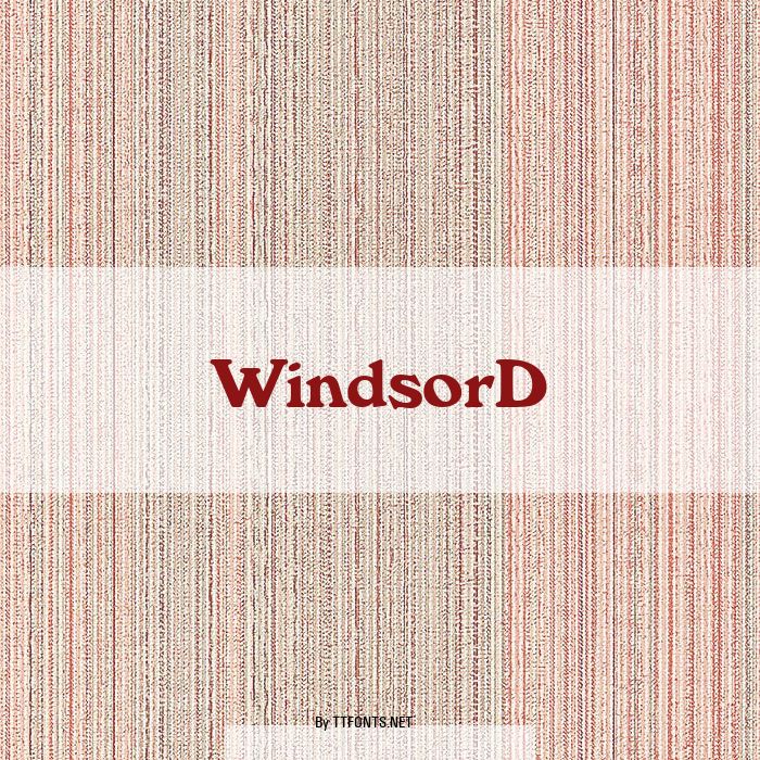 WindsorD example