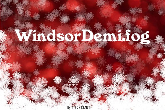 WindsorDemi.fog example