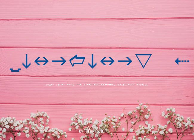 Wingdings 3 example